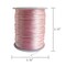 1.5mm Nylon Satin Cord Thread Beading String for Macrame Bracelets Chinese Knotting,Necklaces,Jewelry Making 109 Yards (Pink)